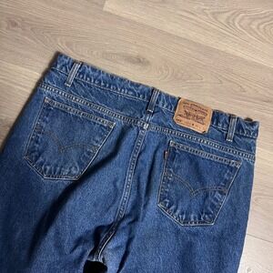 VTG Levi's 505 Orange Tab Jeans Actual 36x29 Blue Regular Fit Straight Leg Denim